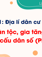 Bài 1. Dân tộc, gia tăng dân số và cơ cấu dân số (Phần II)